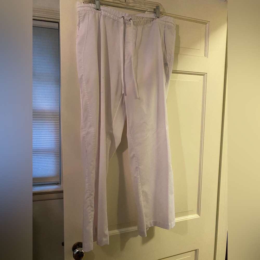 White Scrub Pants